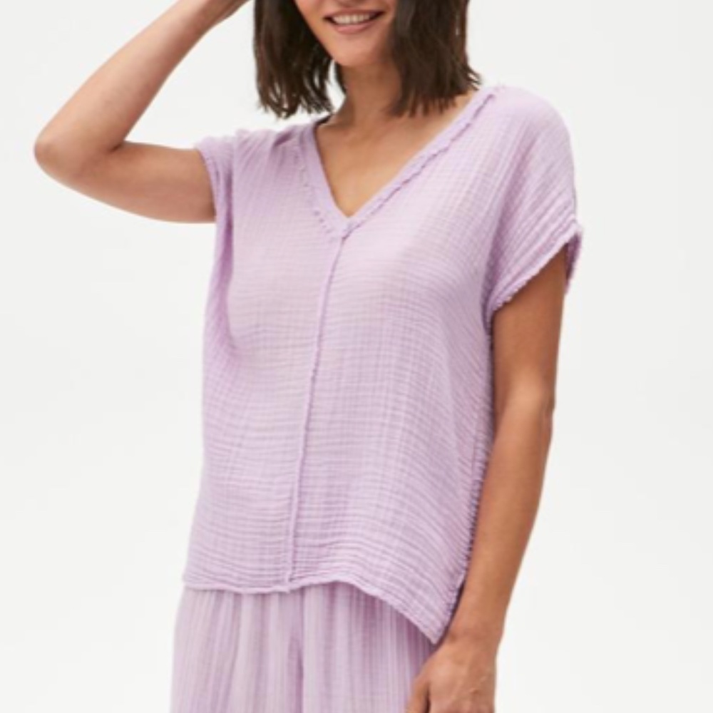 Michael Stars Draya V-Neck Top XS